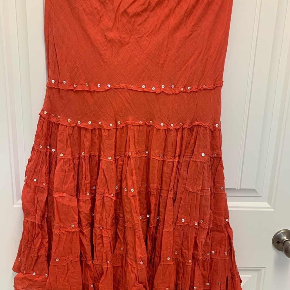 Long frills skirt